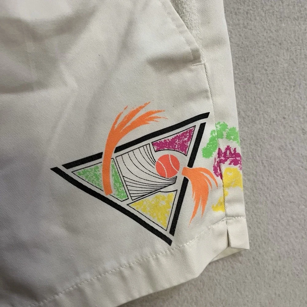 Vintage 70s 80s Slazenger Jimmy Connors Tennis Shorts White JC Sport Adult 38